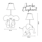 Jumbo the Elephant table lamp children's room lighting