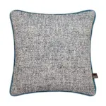 Textured Blue Boucle Fabric Cushion