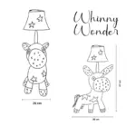 Whinny the horse table lamp children's room lighting
