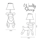 Woolly the sheep table lamp children's room lighting