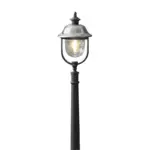 Stainless Steel Lamp Post Light Black