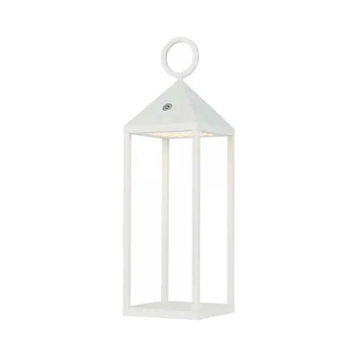 White Outdoor Rechargeable Lantern