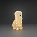 LED Acrylic Sitting Dog Garden Decoration