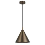 Single pendant light in antique bronze finish