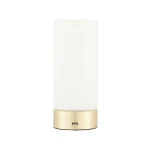 Dual purpose table lamp in brushed brass finish