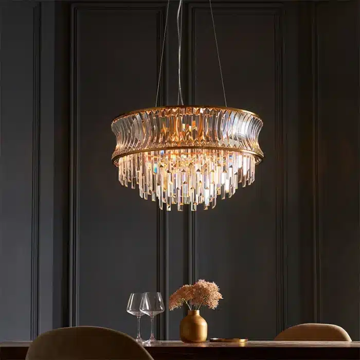 Brushed Warm Brass Chandelier Pendant Light