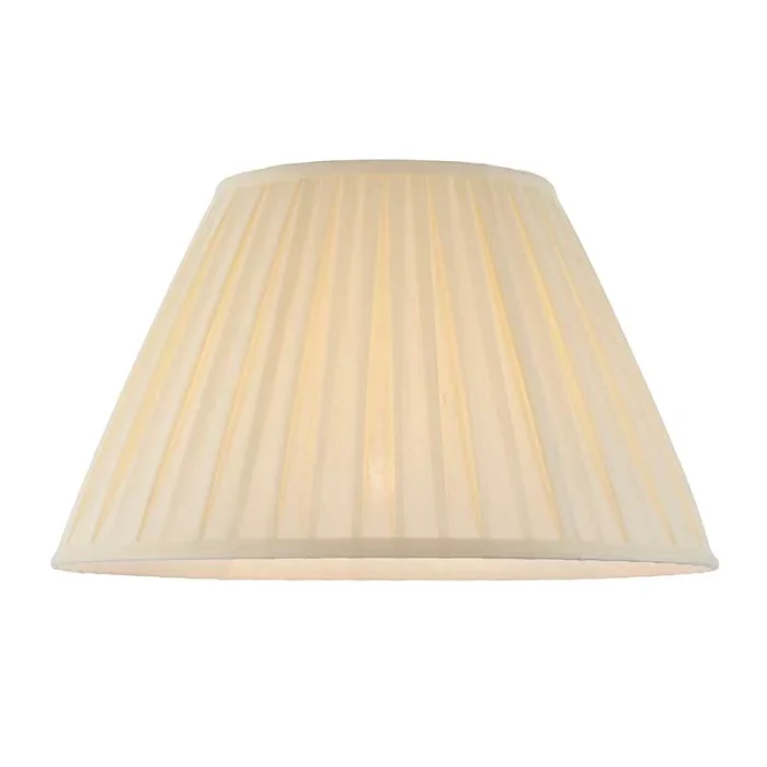 Cream Fabric Tapered Drum Lamp Shade 46CM