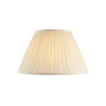 Cream Fabric Tapered Drum Lamp Shade 46CM