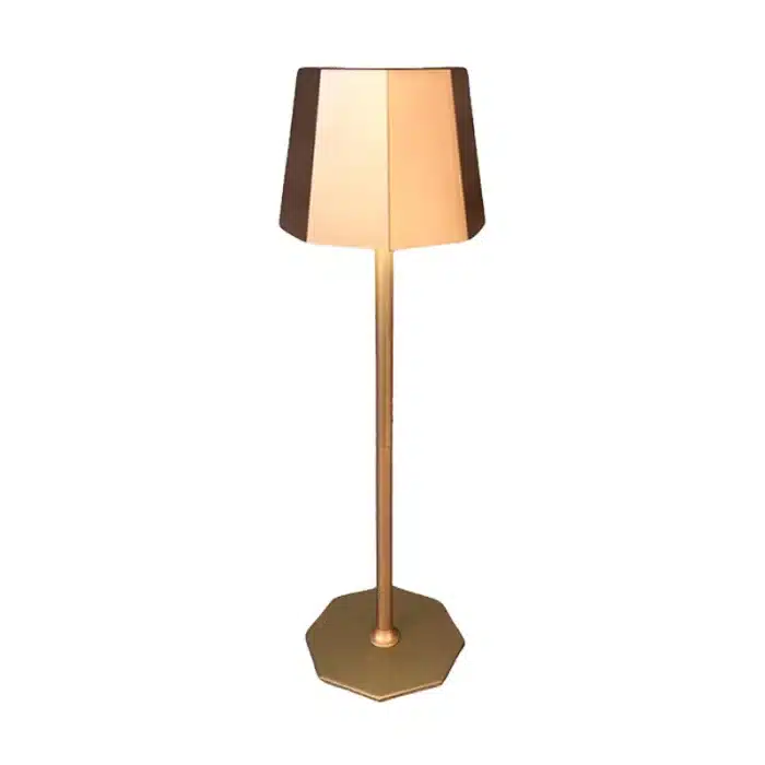 Gold touch control rechargeable table lamp for indoor and outdoor use