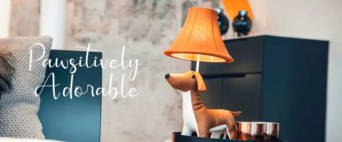 Positively adorable Dachshund table lamp